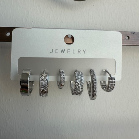 Xuping 6 lı Silver Renk Küpe Set
