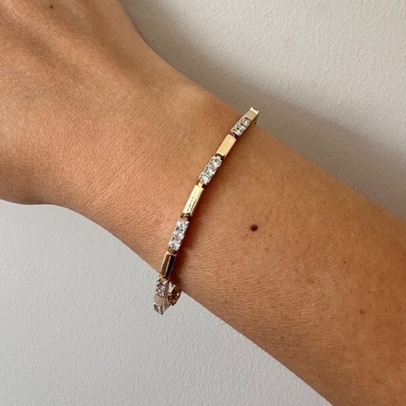 Xuping rose gold 3 mm bileklik