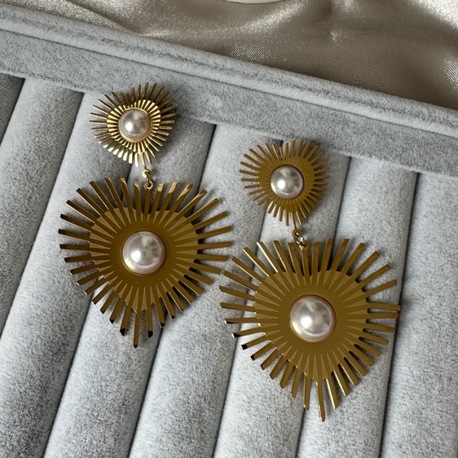Çelik gold küpe