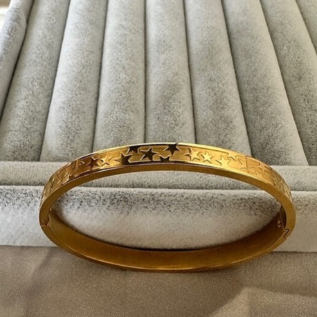 Çelik gold yıldız desen 6 mm kelepçe