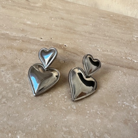 Çelik silver küpe