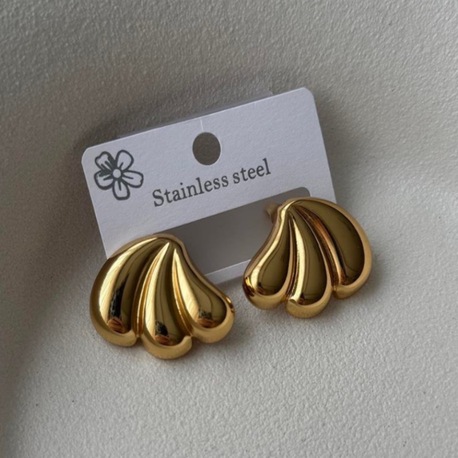 Çelik gold küpe