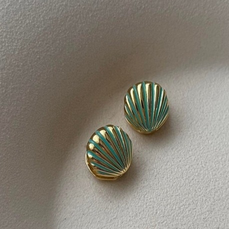 Vip gold turkuaz küpe