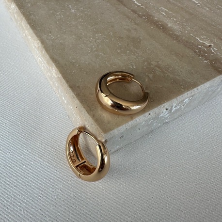 Xuping 18k Rose Gold 2 cm Halka Küpe
