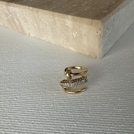 Vip Gold Kıkırdak Earcuff ( Tekli ) 