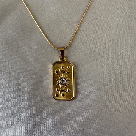 Çelik gold kolye