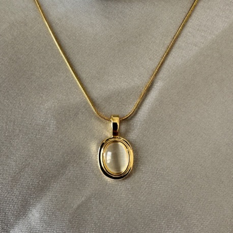 Çelik gold kolye