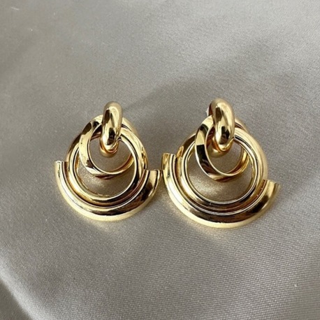 Çelik gold küpe