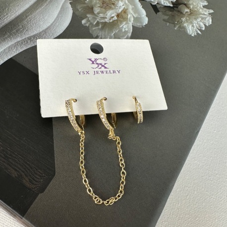 Ysx Vip 14 k renginde 3 lü küpe seti