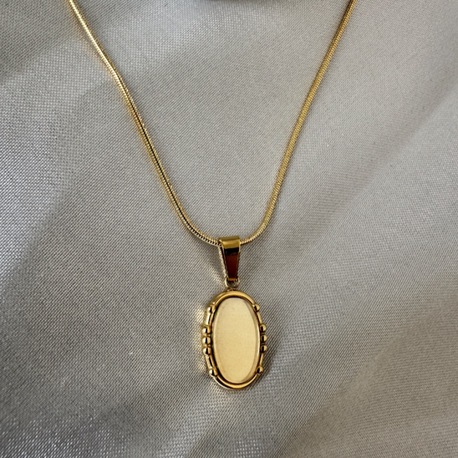 Çelik gold kolye