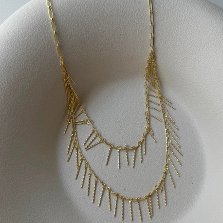 Xuping 14 k gold renginde sallantılı kolye