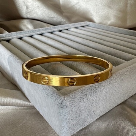 Crtier marka çelik gold 6mm kelepçe