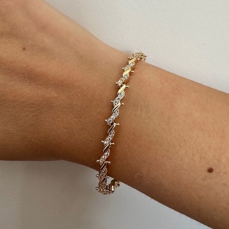 Xuping rose gold 6 mm bileklik