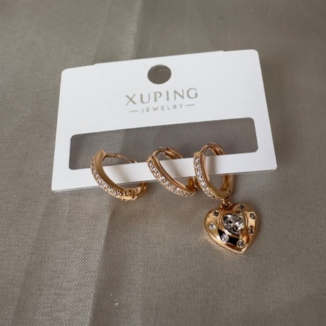 Vip rose gold 3 lü küpe set