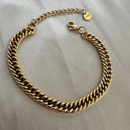 Çelik gold 7 mm bileklik
