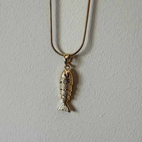 Çelik gold kolye