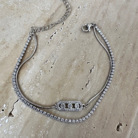 Xuping silver 2 li bileklik