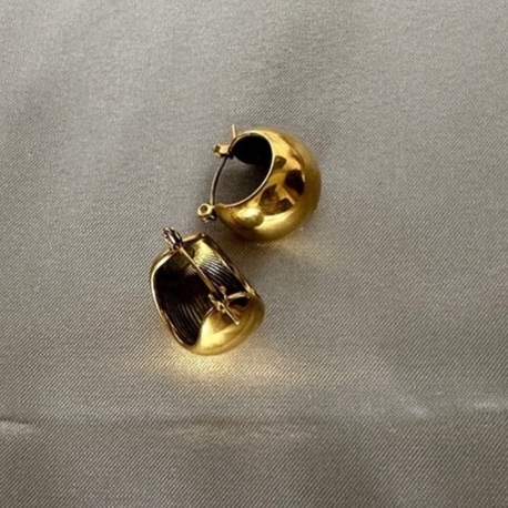 Çelik gold küpe