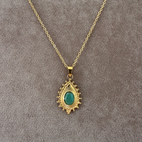 Çelik gold kolye