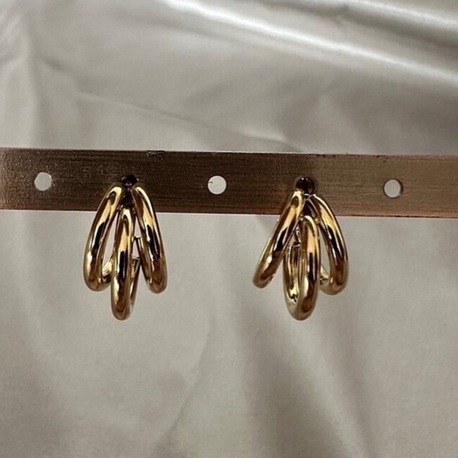 Çelik gold küpe