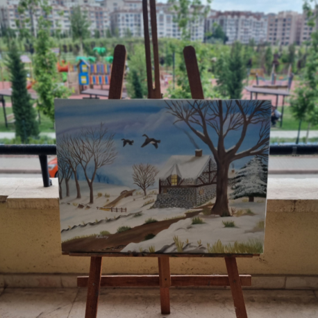 Karlı Dağ Evi
