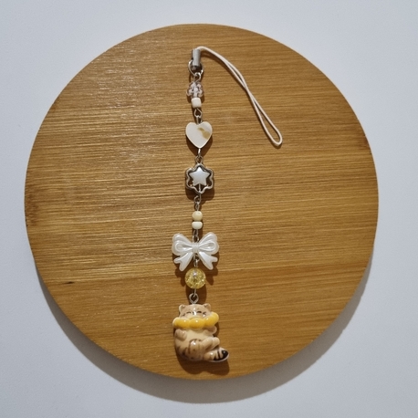 Kedili Telefon Charmı