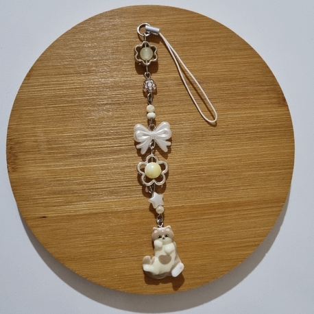 Kedili Telefon Charmı