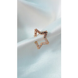 Zirkon Taşlı Yıldız Earcuff 