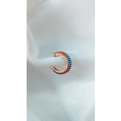 Zirkon Taş Yuvarlak Earcuff 