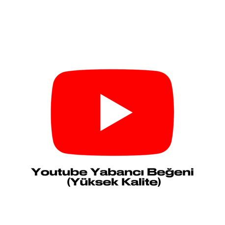 1000 Adet Youtube Yabancı Beğeni (Yüksek Kalite)