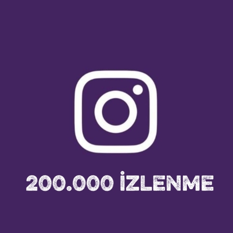 Instagram 200.000 İzlenme