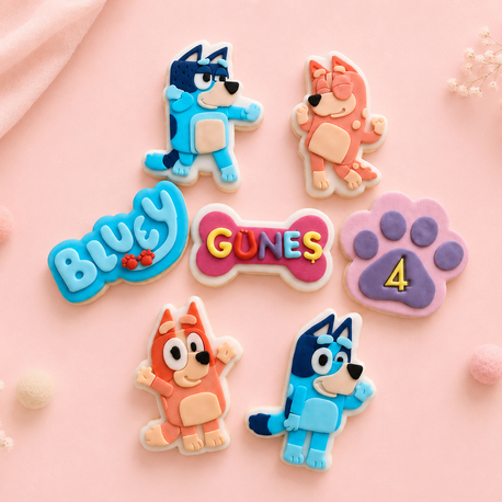 Bluey Temalı Butik Kurabiye Kutusu 