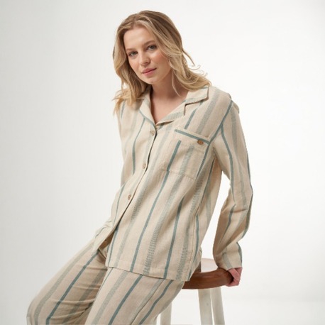 Keten grup pijama takımı