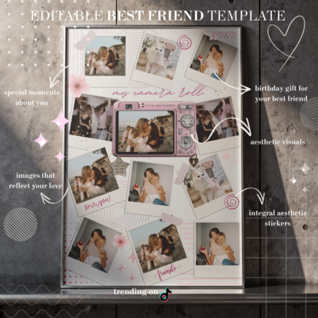 Editable best friend template
