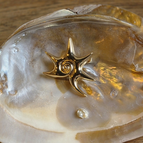 Spiral Sun Brooch