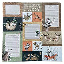 Scrapbook doğa temalı renkli kağıt 2li 
