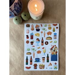 Renkli stickerlar Şekerlemeler,dondurmalar 2