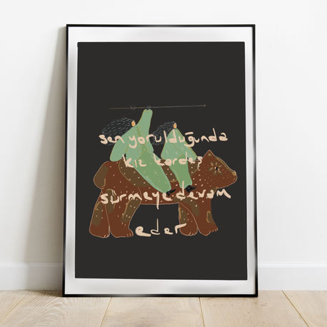 kız kardeş poster A3 
