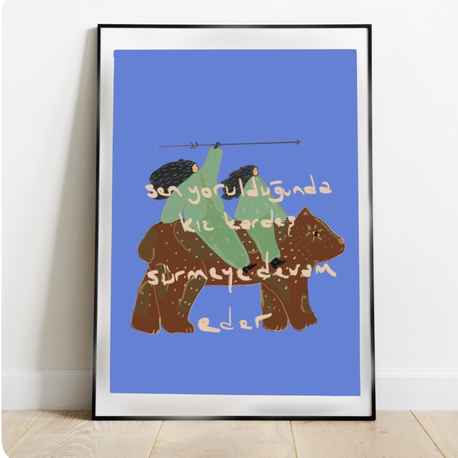 Kız kardeş poster 50x70cm 