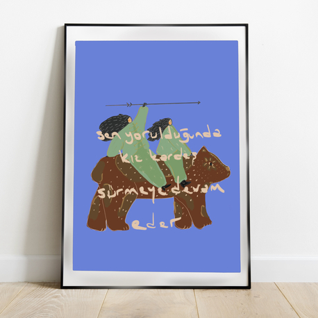 kız kardeş poster  A3 