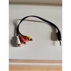 3.5 mm 3RCA dişi kablo