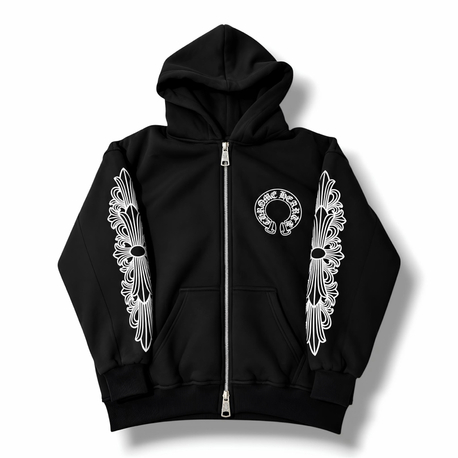 Chrome Hearts Flare Zip-Up Hoodie