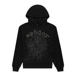 Sp5der Black Hoodie
