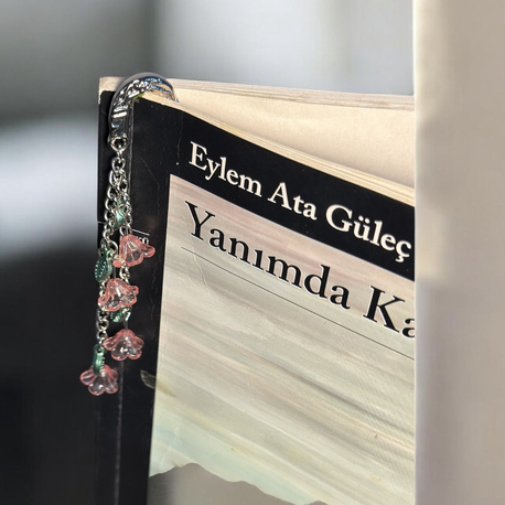 Unutma Beni Çiçeği Kitap Ayracı Pembe 