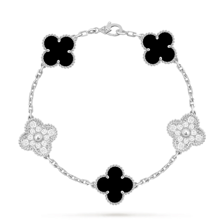 Van Cleef Arpels Bileklik Gold-Black And Silver