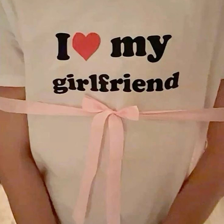 i love my gf tişört