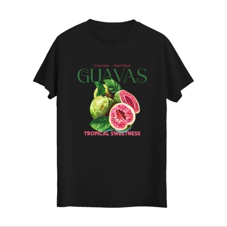 Guavas İncir Dijital Baskılı Unisex Tshirt, 1103