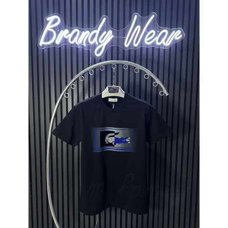 Lacste Yeni Sezon Baskılı Siyah T-Shirt