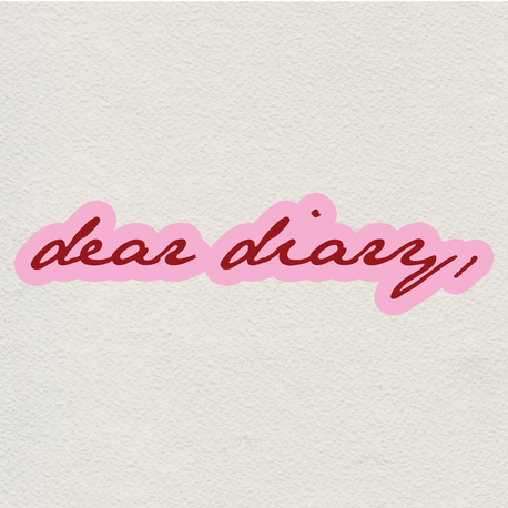 dear diary sticker