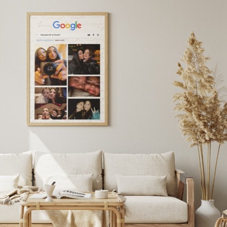 Kişiye Özel Google Arama Motoru Temalı Arkadaş Tablosu | Dünyanın En İyi İkilisi